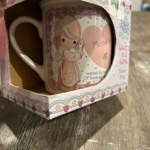 Precious Moments vintage 1994 Name Mug with Heart Design “Michelle”